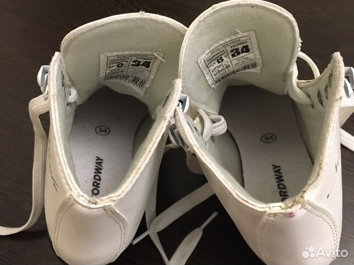 Коньки для девочки 34 размер