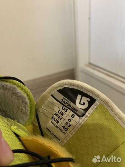 Сноубордические ботинки Burton Sapphire 37-38,5р