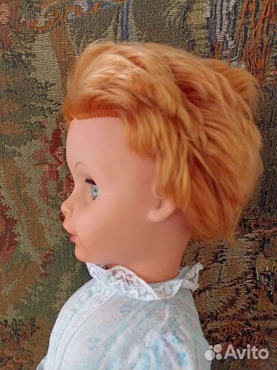 Редкая кукла ГДР 60 см с зубками Демуза Пуппен
