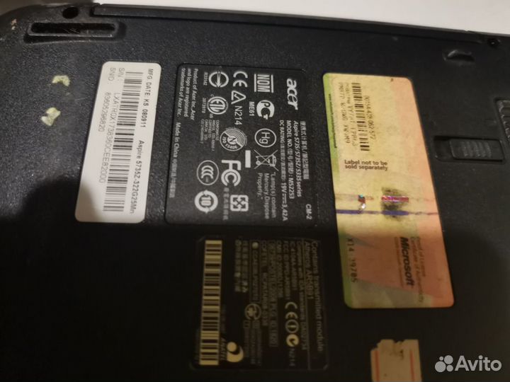 Ноутбук Acer aspire 5735z ms2253