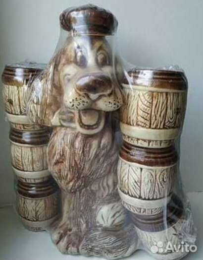 Графин и 6 стопок керамика