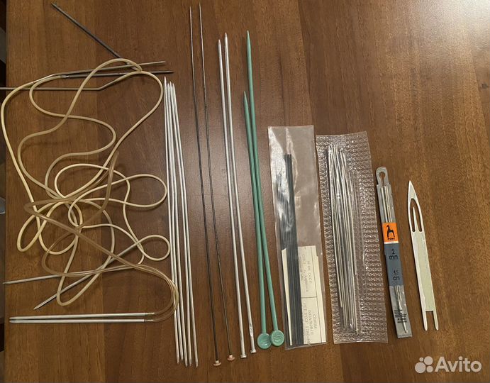 Спицы прямые, круговые, крючок