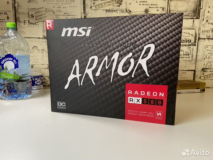 Видеокарта MSI radeon RX580 armor OC 8Gb