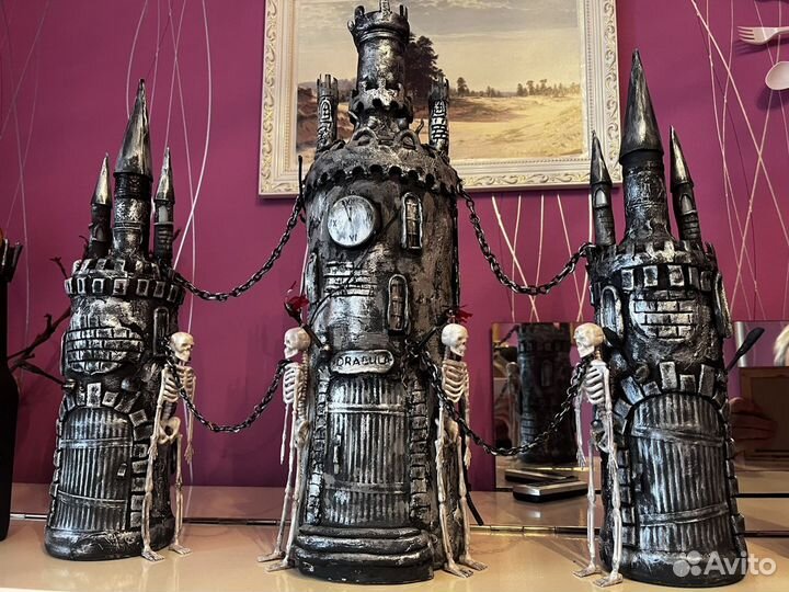 Шикарный набор бутылок