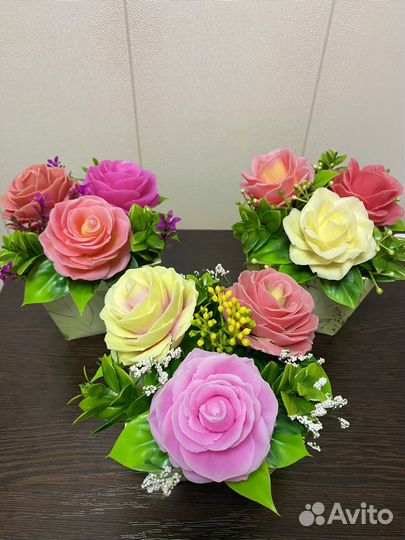 Букет цветов из мыла