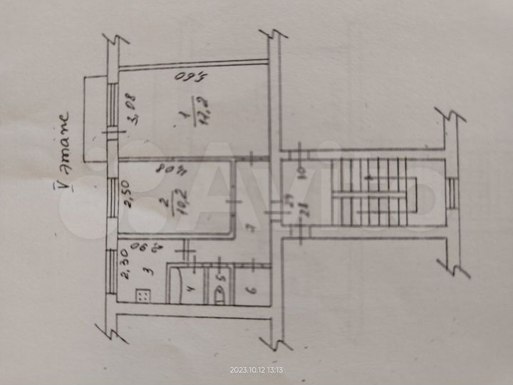 2-к. квартира, 43,4 м², 5/5 эт.