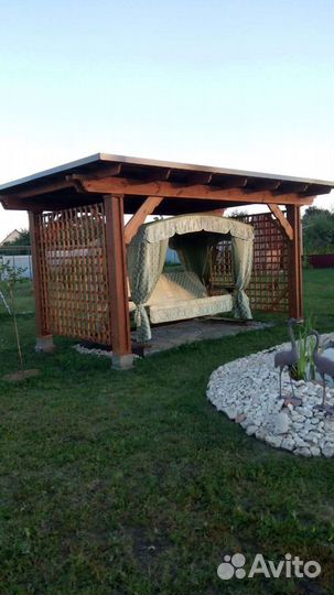 Арка садовая деревянная