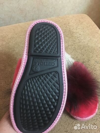 Комнатные тапки из овчины 36,5