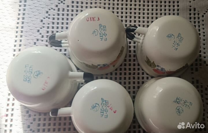 Кружки эмалированные