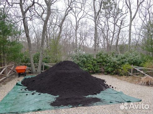 Плодородный грунт чернозем земля торфосмесь
