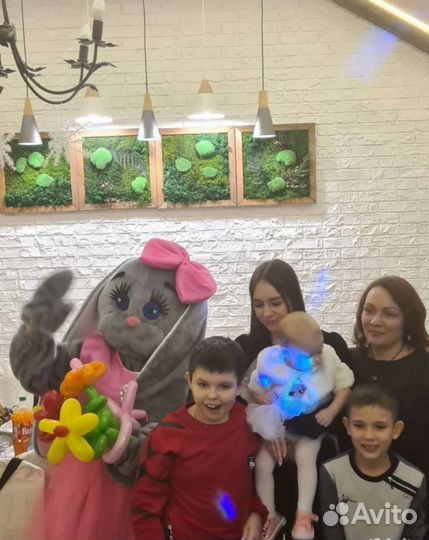 Ростовая кукла Зайка, живая открытка