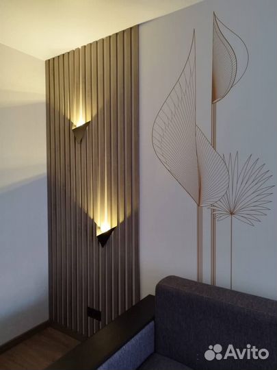 Декоративные интерьерные рейки в наличии