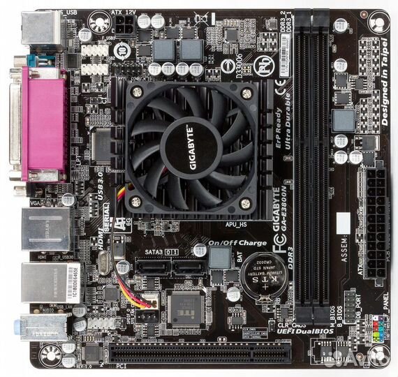 Материнская плата gigabyte E2-3800, mini-ITX