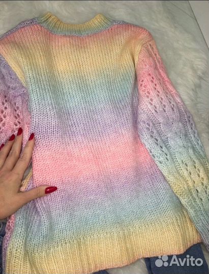 Свитер М/L мягкий градиент