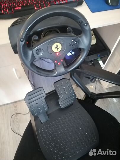 Игровой руль с педалями для пк и PSP3