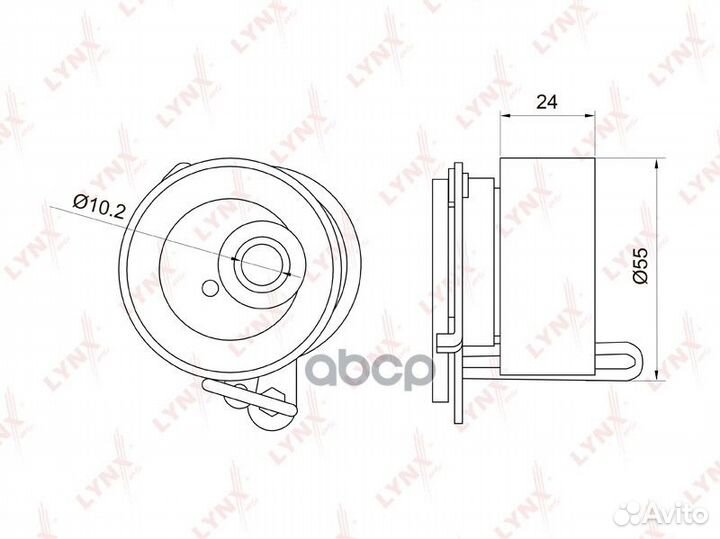 Ролик натяжной ремня грм honda Civic 1.6-1.7 01