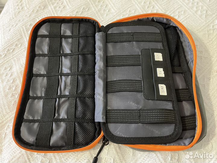 Органайзер для проводов и техники для путешествий