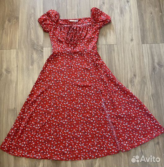 Летнее платье крестьянка