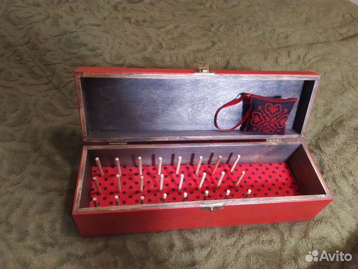 Шкатулка для катушек, рукоделия, органайзер