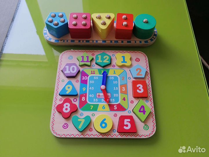 Развивающие деревянные игрушки пакетом