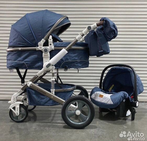 Коляска Luxmom 518 2в1 и 3в1 оплата долями