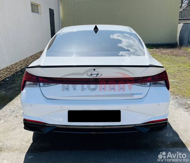 Лип-Спойлер M&S для Hyundai Elantra 7 (CN7)