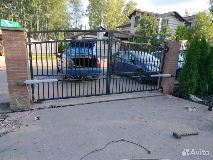 Откатные ворота под ключ с доставкой и установкой