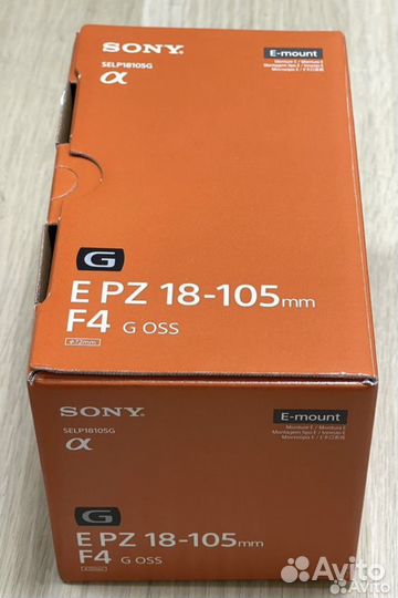 Sony 18-105 f4 G OSS PZ E, новый