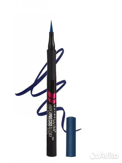 Maybelline hyper подводка синяя