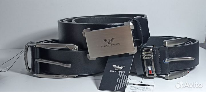 Мужской кожаный ремень