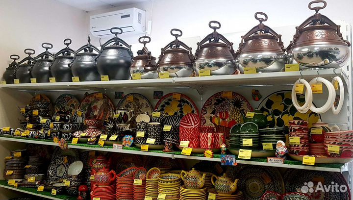 Афганские казаны двухцветные и чёрные