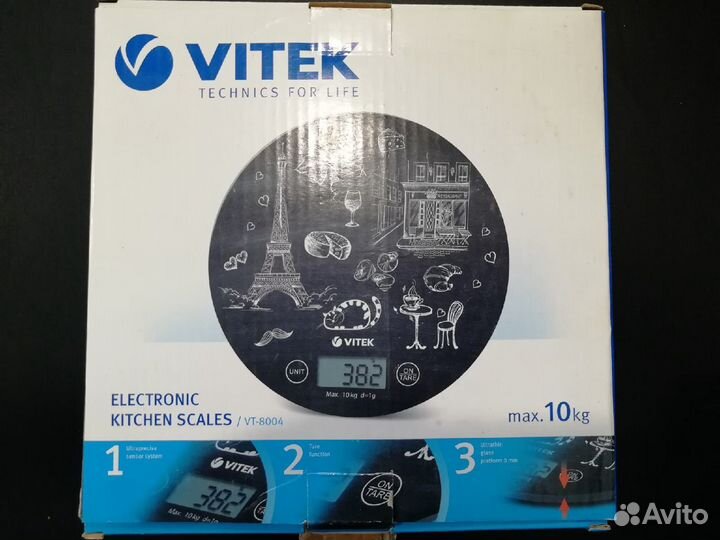 Весы электронные кухонные Vitek VT-8004,новые