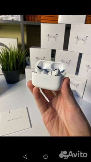 Беспроводные наушники AIR Pods Pro с шумкой