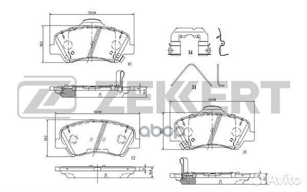 Колодки торм. диск. передн. Hyundai Solaris II
