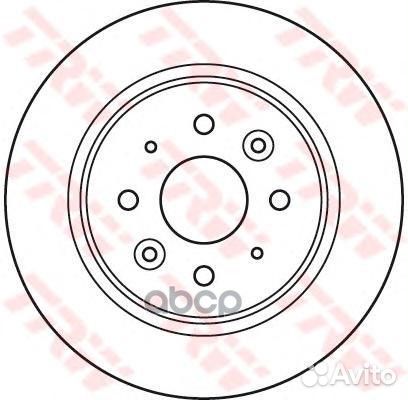 Диск тормозной задний TRW DF6055 DF6055 TRW