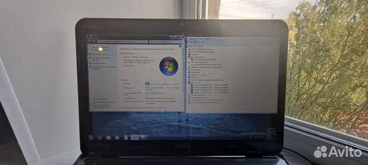 Ноутбук dell 4ядра/4gb/1gb видеокарта