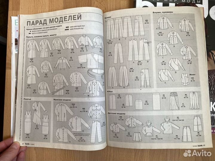 Журнал Burda Бурда 2003 год номера 8, 11, 12