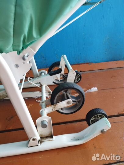 Детские санки коляска с колесами