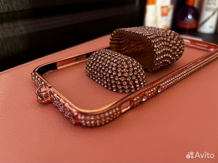 Чехол на аирподс и бампер на айфон 11