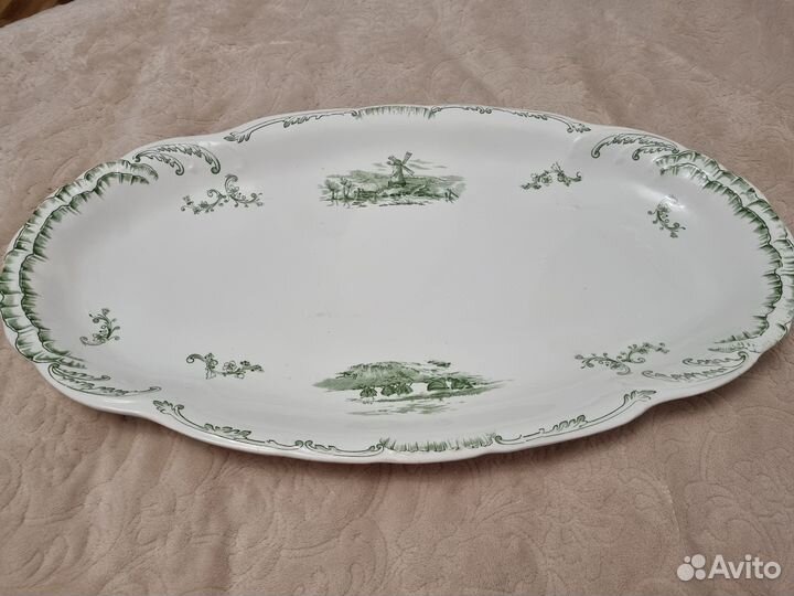 Антикварное блюдо. delft. Англия