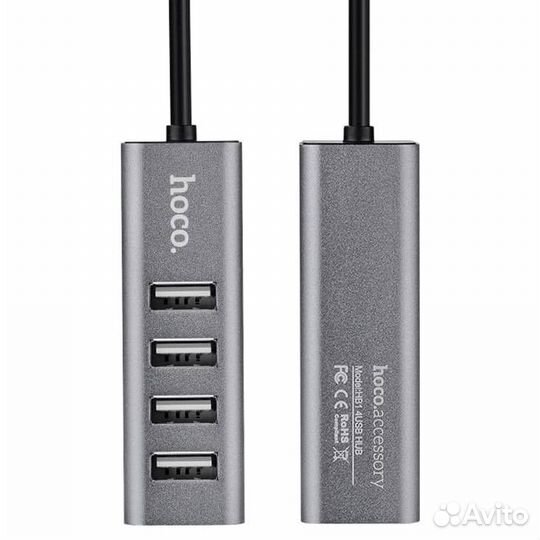 Переходник HUB для компьютера на 4 порта