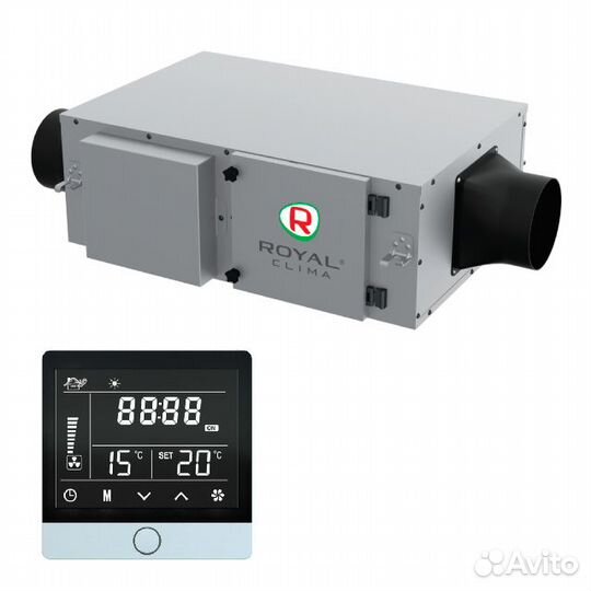 Приточная установка Royal clima RCV-900 LUX+ EH-30