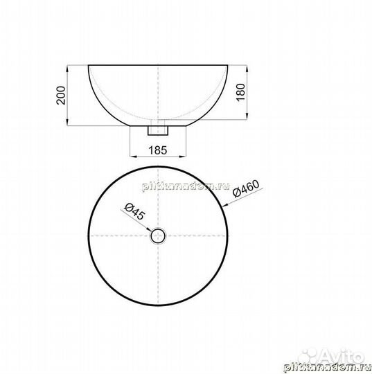Noken Lounge N379000024 Раковина с опорой без слива круглая