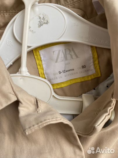 Пальто для девочки Zara 80