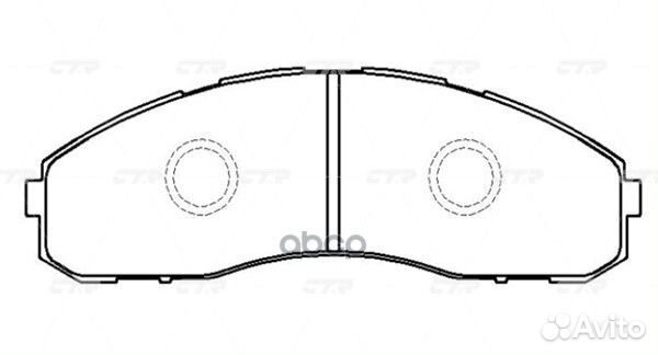 Колодки тормозные, передние (Старый CKT166) GK1