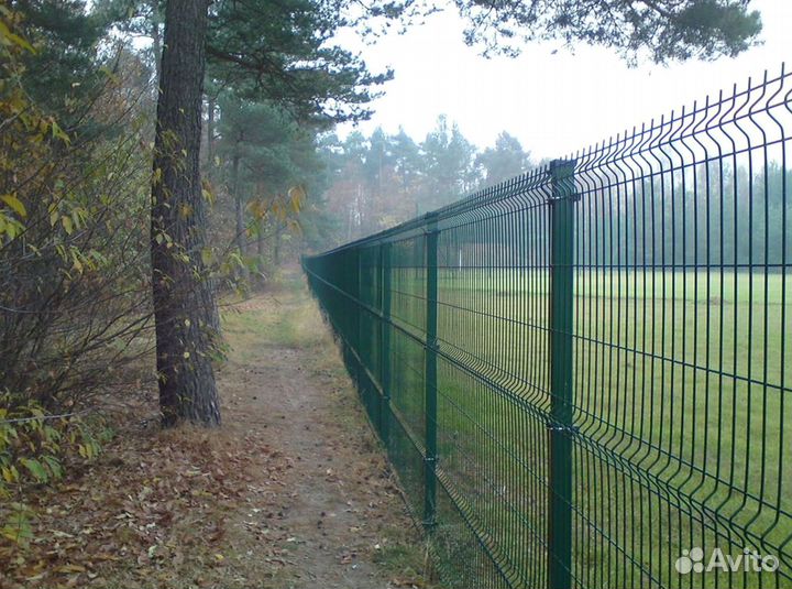 3Д сетка для забора зеленая, коричневая, серая