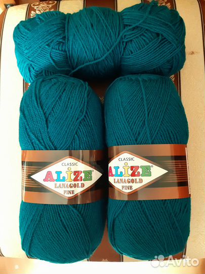 Пряжа для вязания alize lanagold fine Classic