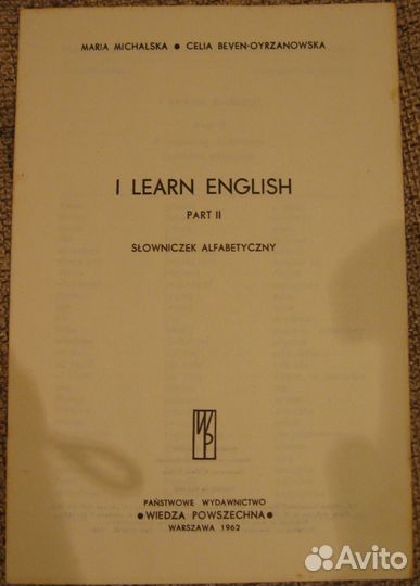 I learn english. M. Michalska, C. Beven-Oyrzanowsk