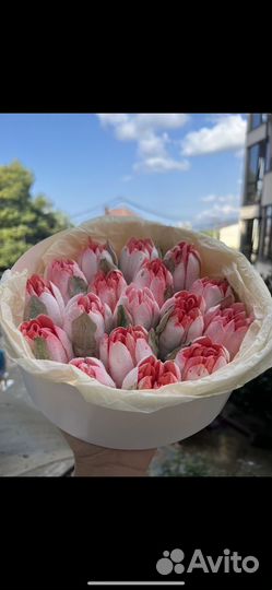 Тюльпаны из зефира