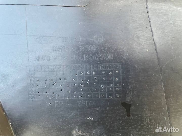 Молдинг заднего бампера Hyundai Getz